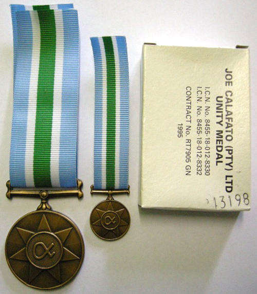 Full Size Unitas Medal Numbered at Back In Orignal Box Numbered w/ Miniature Unitas Medal