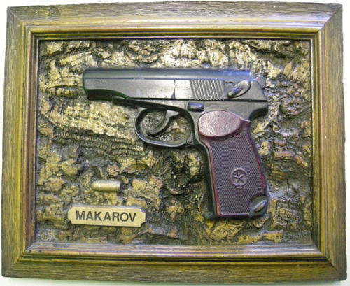 Life Size Wall Mount Makarov Light Foam Type Material 392mm x 232mm Light Type 208g