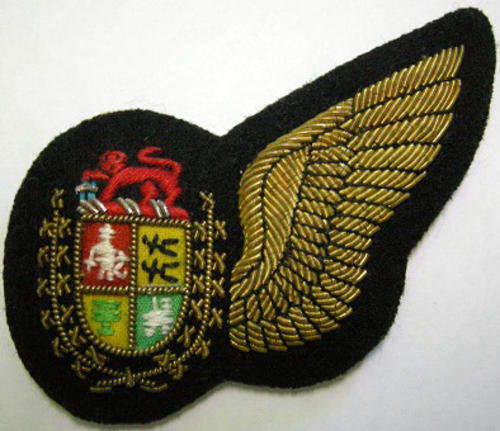 S.A.A.F Navigator Half Wing Embroidered Bullion Wire on Felt Padded