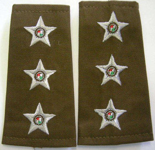 Captain Rank Insignia Pair Embroidered on Material