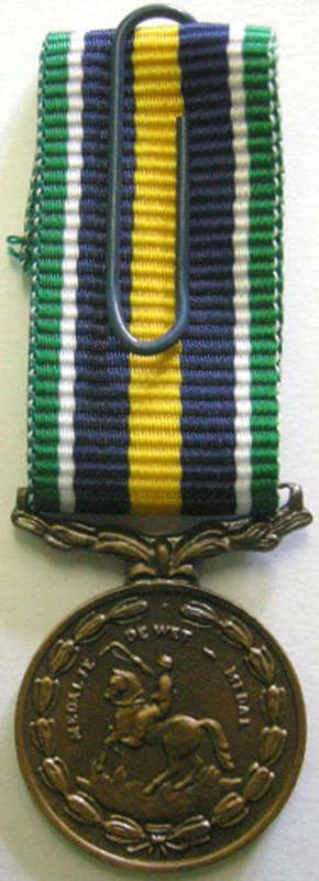 Miniature De Wet Medal Thin Type
