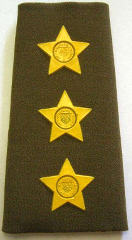 Captain Rank Insignia Single Rubberised