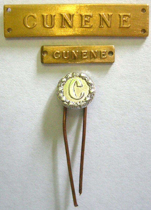 Full Size Cunene Bar, Miniature Cunene Bar & Cunene Button