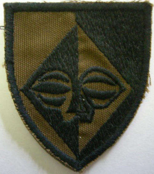 SWA Sector 20 Shoulder Flash Embroidered on Material