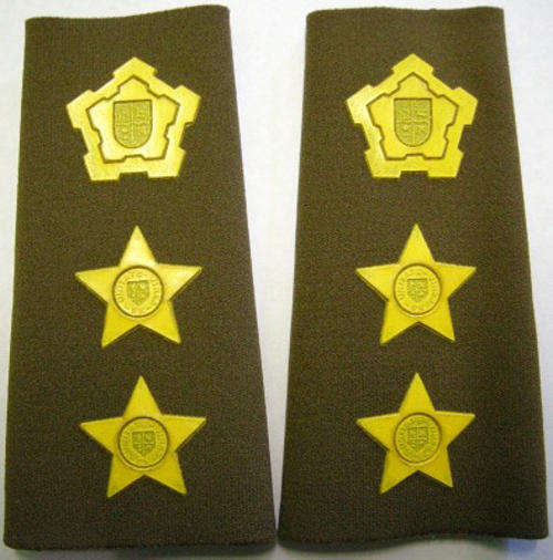 Colonel RUbberised Rank Insignia Pair