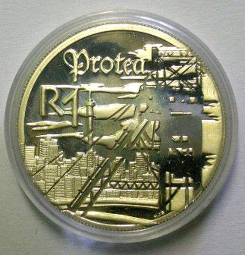 Silver Protea R1 1999 Mine Tower Proof In Original Box w/ Certificate 168