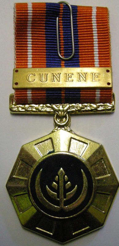 Full Size Pro Patria Medal Numbered at Back Flush Epoxy w/ Cunene Bar