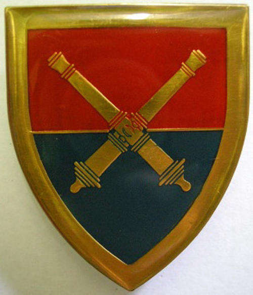 School of Artillery Shoulder Flash Pins Intact