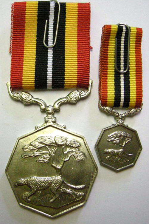 Full Size Southern Africa Medal Uniface Susp Short Grass Crisp Detail Matte Nr w/ Miniature