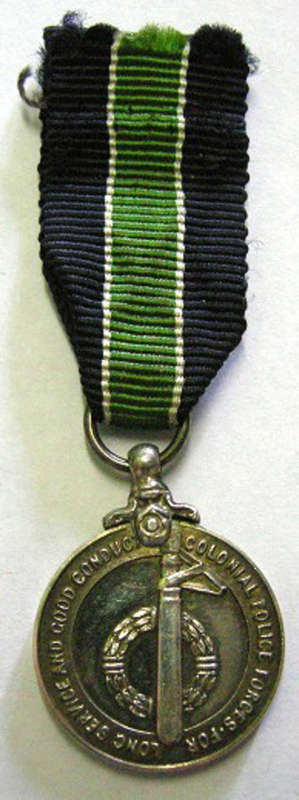 Miniature Colonial Police Long Service Medal  (Contemporary)