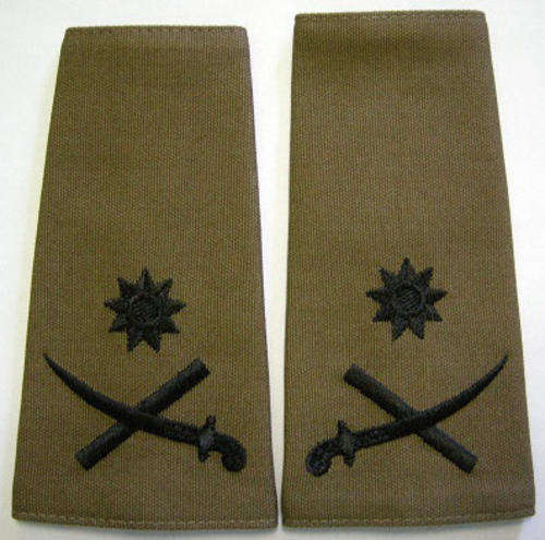 SANDF Brigadier General Rank Insignia Pair Embroidered on Material