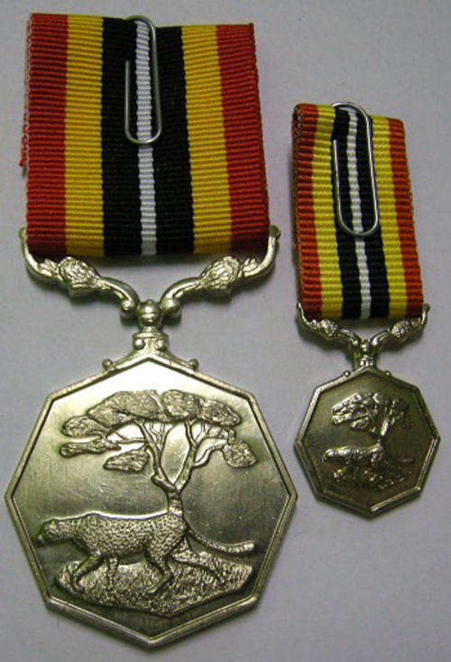Full Size Southern Africa Medal Uniface Susp Tall Grass Crisp Detail Matte Finish Nr w/ Miniature