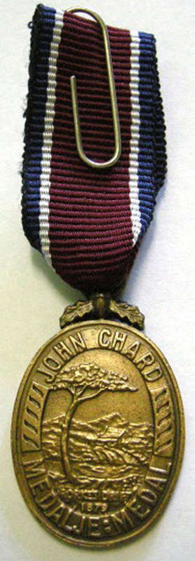 Miniature John Chard Medal w/ Royal Cypher