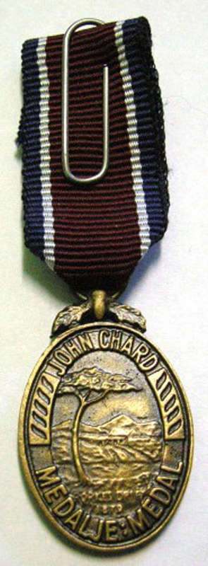 Miniature John Chard Medal Voided Acorn Dark Type