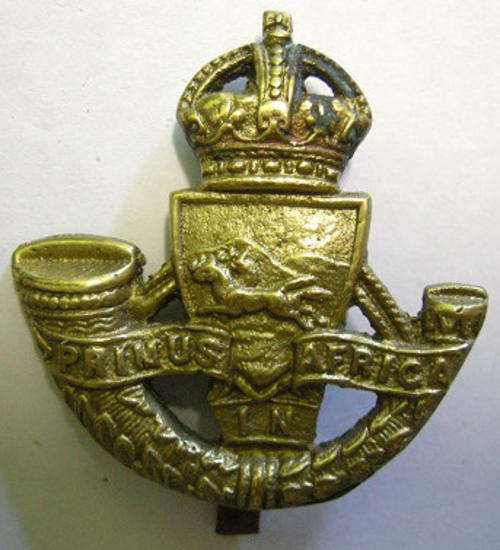 Royal Durban Light Infantry Brass Cast Cap Badge Slider Type