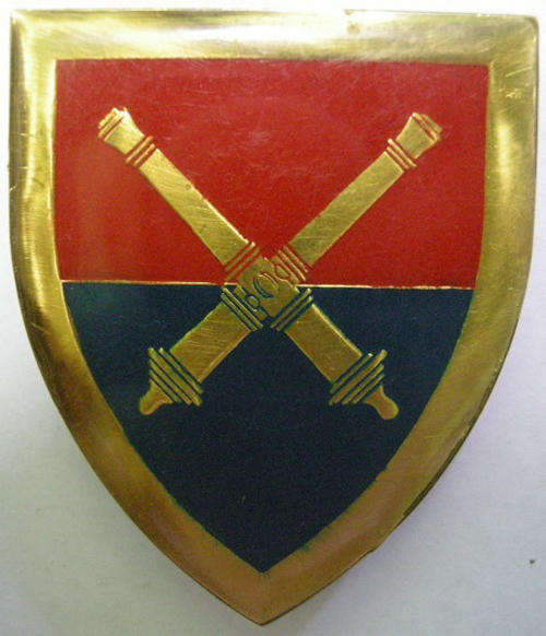 SA School of Artillery Shoulder Flash Second Type  Pins Intact Dinnes 4443