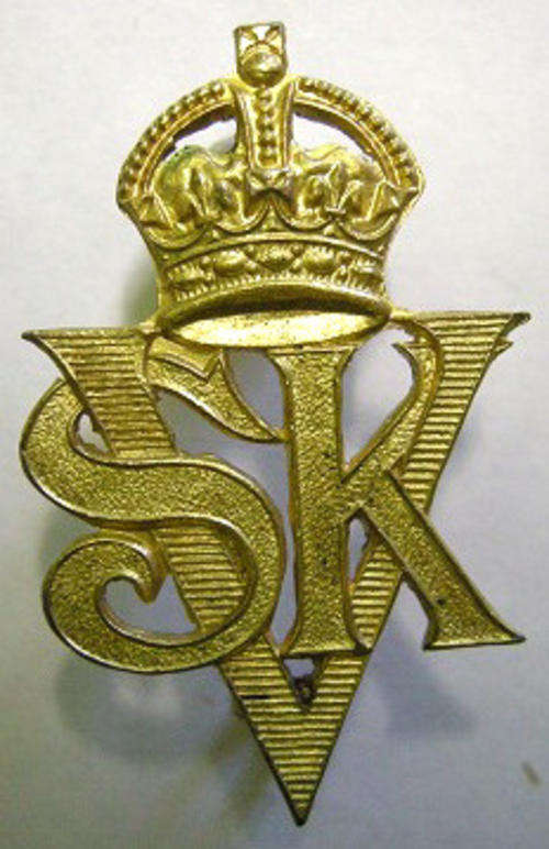 South African Staff Corps Volunteers Brass Left Collar Badges 1940 - 45 Owen 1410