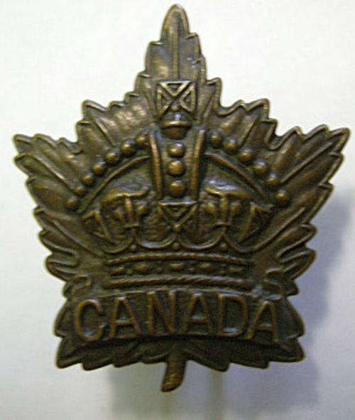 Canadian General Service Collar Badge 30mm x 25mm