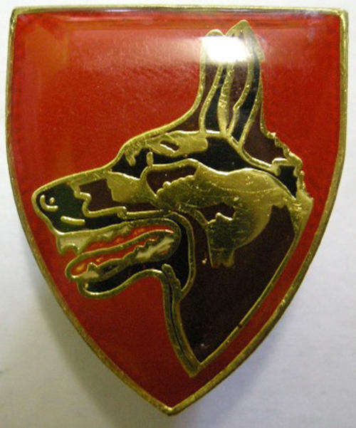 SADF Dog Centre Pocket Flash Pins Intact