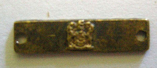 Miniature Coat of Arms Bar In Silver & Gilded