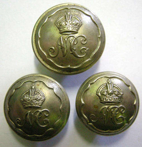 Natal Carbinners Buttons x 3 Hobson&Sons Golden SquareW 22mm Hobson LondonW 20mm & Extra Superb 18mm