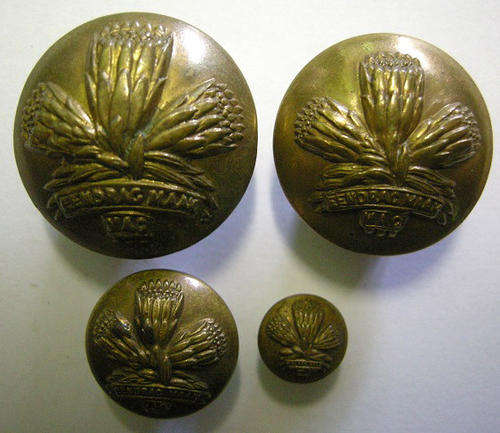 SSB Buttons x 4  25mm & 22mm Smith & Wright Birmingham, 15mm WM Dwoler & Sons Ltd & 9mm