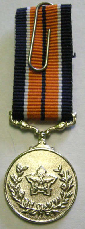 Miniature General Service Medal Frosted Finish