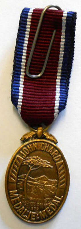 Miniature John Chard Medal Voided Acorn Light Type