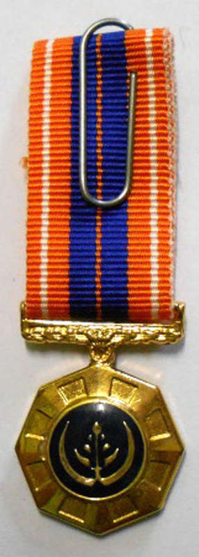 Miniature Pro Patria Medal Raised Epoxy