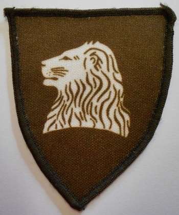 Regiment De la Rey Badge / Flash Screenprinted on Material Embroidered Border 50mm x 60mm