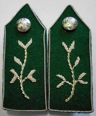 Ciskei Police Gorget Patches Pair Silver Wire on Felt