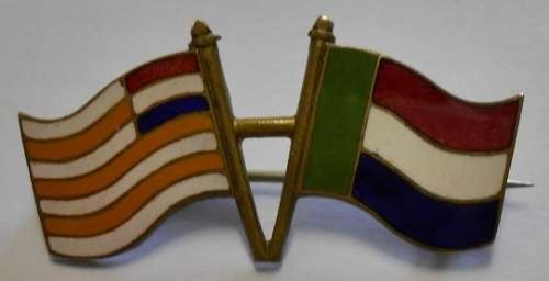 ZAR & Orange Free State Enamelled Brooch 42mm x 22mm