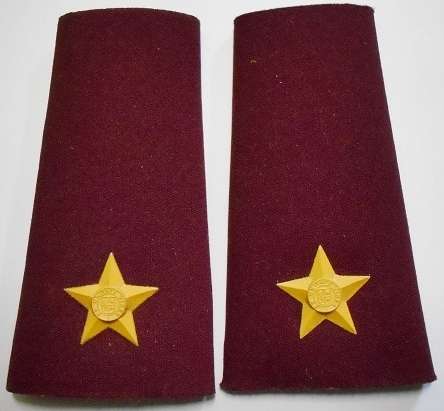 Medic 2nd Lieutenant Rank Insignia Rubberised Pair
