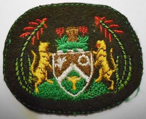 Transkei Defence Force Warrant Officer Class I Rank Badge Embroidered on Felt Dinnes 3925