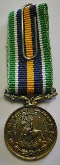 Miniature De Wet Medal Thin Type