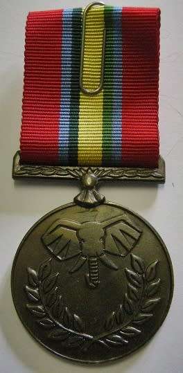 Full Size Venda Defence Force Medal Numbered on Rim 0224