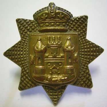 East Surrey Regiment Bronze Collar Badge Imperial Crown