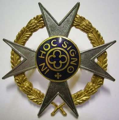 Chaplains Bi-Metal Cap Badge Dinnes 545 Loop Type