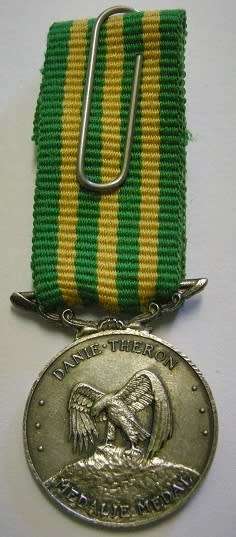Miniature Danie Theron Medal