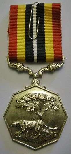 Full Size Southern Africa Medal Uniface Susp Short Grass Crisp Detail Matte Nr @ Back In Box