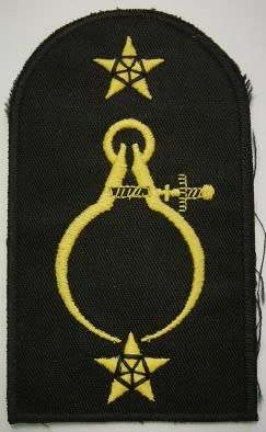 SA Navy Instrument Fitter Trade Badge Embroidered on Material