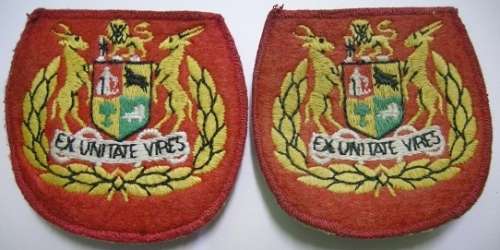 RSM Rank Insignia Pair Embroidered on Felt w/ Pins Added