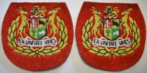 RSM Rank Insignia Pair Embroidered on Felt