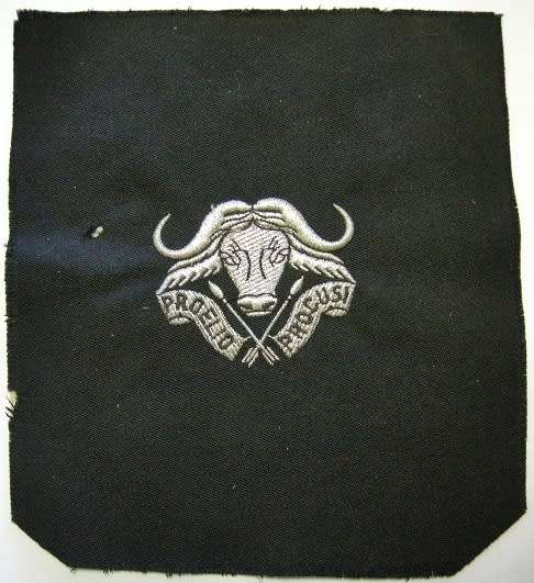 32 Battalion Blazer Pocket Lurex Wire on Material 173mm x 190mm Note Hole
