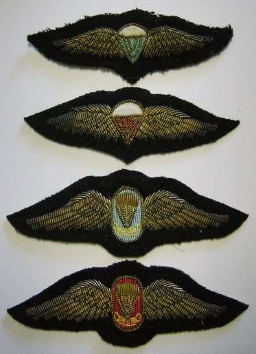 Parachute Wings for SA Navy x 4 As per Parabat Matthysen Vol.2 p.66 SEE DESCRIPTION