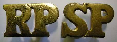 SA Railways Police Bilingual Shoulder Title Pair Dinnes 1226 & 1228
