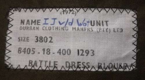 SADF Bunny Jacket Size 3802 1972 See Label All Buttons Intact