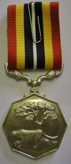Full Size Southern Africa Medal Uniface Susp Short Grass Crisp Detail Matte Nr @ Back In Box