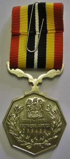 Full Size Southern Africa Medal Uniface Susp Short Grass Crisp Detail Matte Nr @ Back In Box