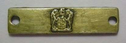 Miniature Coat of Arms Bar In Silver & Gilded